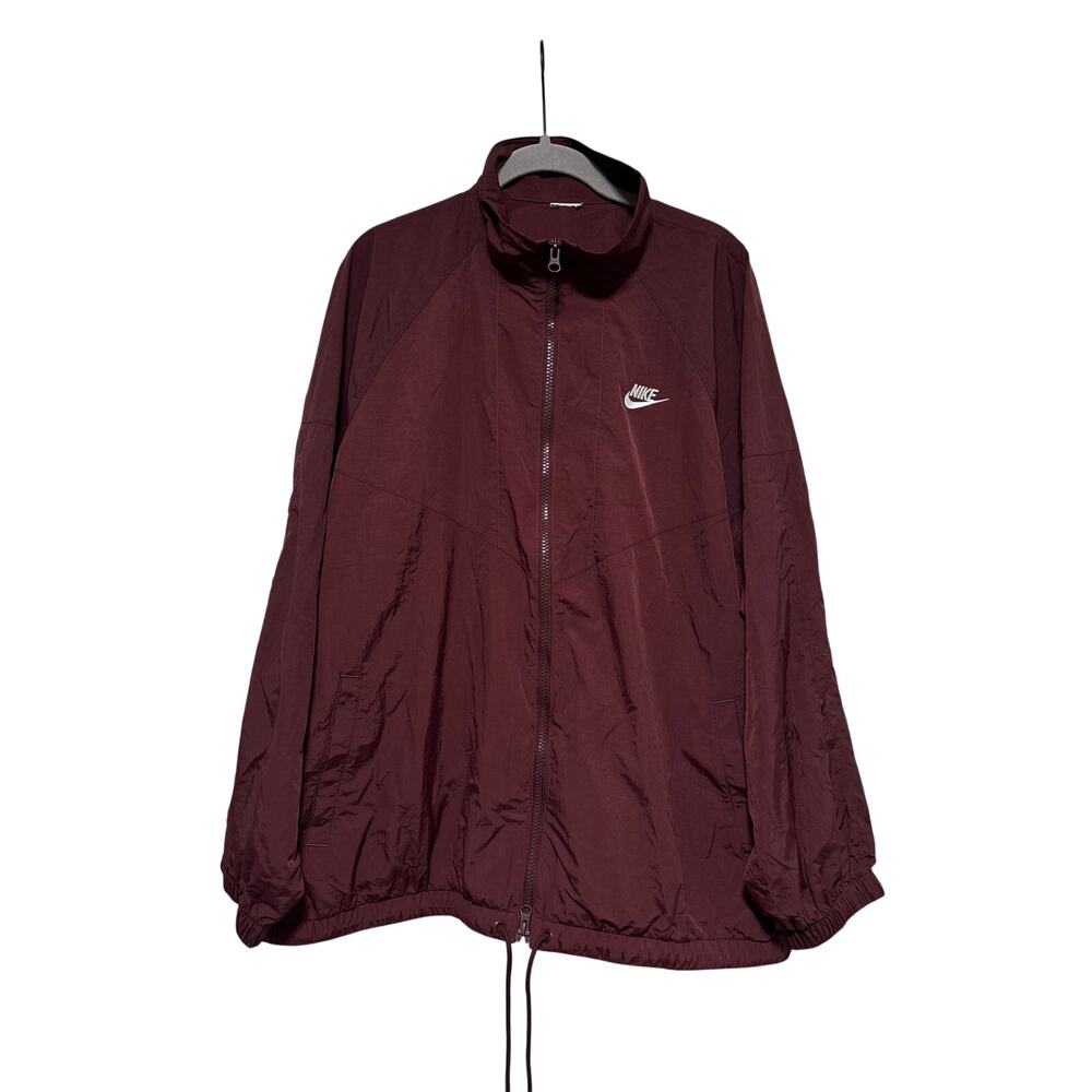 Nike Burgundy Lightweight Full Zip Jacket Mens XL - Picture 2 of 6